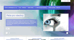 Desktop Screenshot of ocniordinacesro.cz