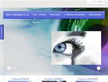 Tablet Screenshot of ocniordinacesro.cz